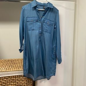 Club Monaco Chambray Shirt Dress